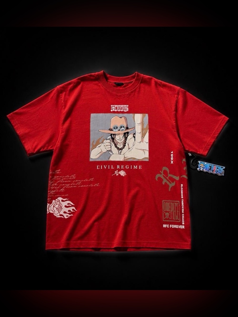 Civil Regime x One Piece Portgas D.
Ace Tee - Size L - NWT